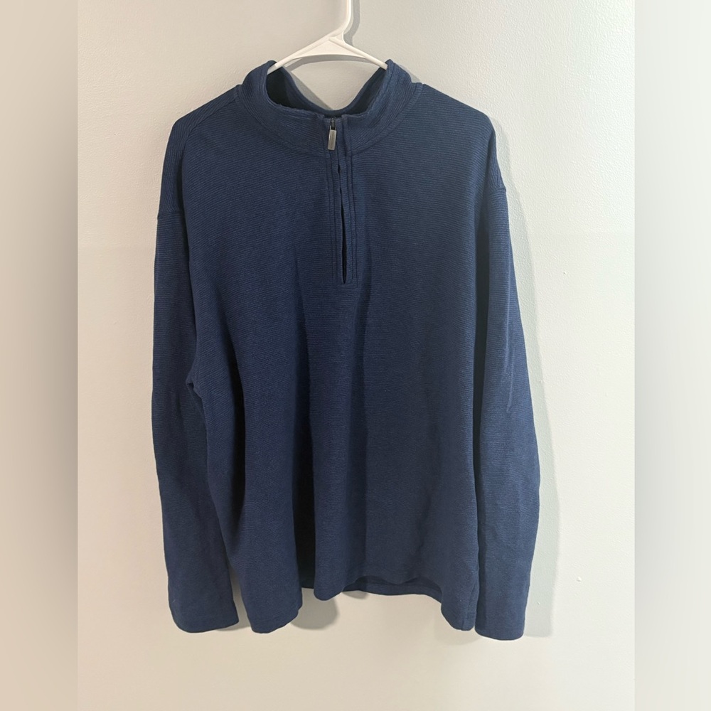Van Heusen • Classic Fit Half Zip Sweater (Navy)